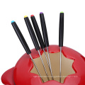 Wholesale  Hot pot Cookware set casserole  Chinese enamel chocolate cast iron cheese fondue set